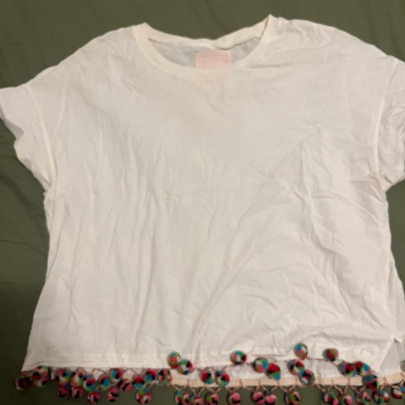 ban.do White T-Shirt with Pink Label - Picture 2 of 5